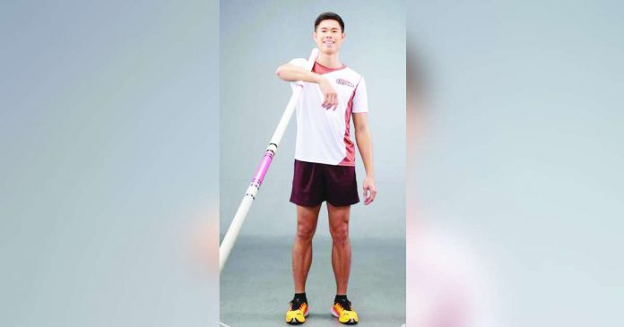 sports EJ_superimposed Filipino pole vaulter Ernest John Obiena captured his second gold medal of the week in Germany. PHOTO FROM EJ OBIENA FACEBOOK PAGE