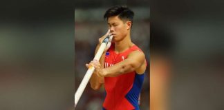 Filipino pole vaulter Ernest John Obiena captured the gold medal in the Internationales Stadionfest on Sunday night at the Olympiastadion in Berlin, Germany. PHOTO FROM EJ OBIENA FACEBOOK PAGE