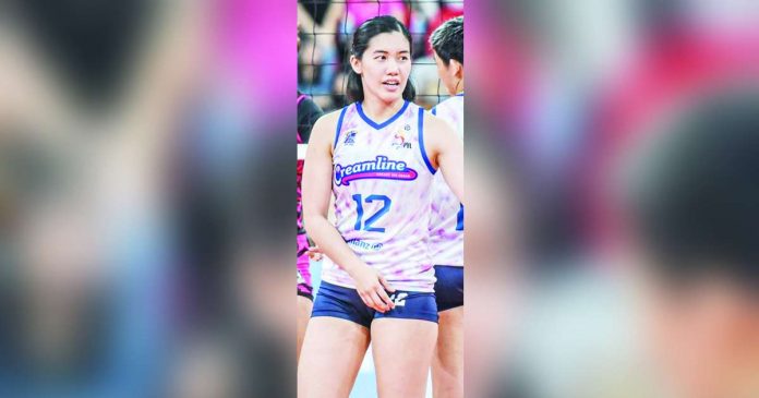 sports creamline bw_superimposed Julia Morado-de Guzman. PHOTO COURTESY OF DENSO AIRYBEES
