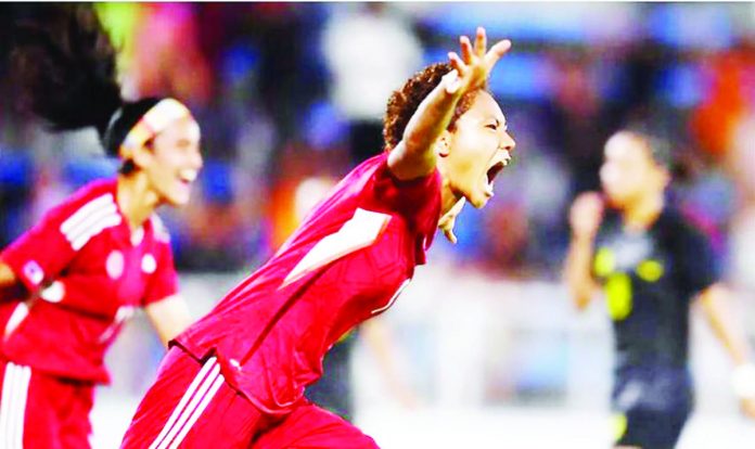 sports_Filipinas_resized Filipinas’ Sarina Bolden had an early conversion against South Korea in the 19th Asian Games. GETTY IMAGES