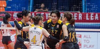 University of Santo Tomas Golden Tigresses opened their Shakey’s Super League campaign with a win over University of Perpetual Help Lady Altas. SHAKEY’S SUPER LEAGUE PHOTO