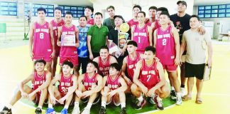 Members of Hua Siong College of Iloilo Red Phoenix team. CONTRIBUTED PHOTO