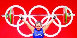 Filipina weightlifter Hidilyn Diaz-Naranjo landed in seventh place in the women’s 59-kilogram category of the 2023 International Weightlifting Federation (IWF) World Championships. FILE PHOTO BY PSC