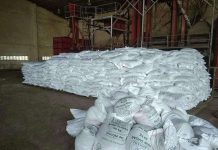 Police recovered P3.2 million worth of stolen sugar in an abandoned warehouse in Barangay Busay, Bago City, Negros Occidental on Tuesday, Sept. 26. LA CARLOTA CITY POLICE STATION