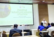 SRA sees industry growth, better farmgate sugar prices Sugar Regulatory Administration chief Pablo Luis Azcona presents the Philippine Situationer of the Sugar Industry during the Sugarex Thailand 2023 Conference held on Sept. 14 to 15, 2023. “We continue to be positive of growth in the sugar industry,” he said in a statement Tuesday night, Sept. 19, 2023). SUGAR REGULATORY ADMINISTRATION PHOTO