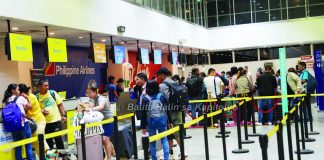 Real-time congestion at the Iloilo Airport, captured during the early flights commencing at 5 a.m. on Wednesday, Oct. 3. BALITA HALIN SA KAPITOLYO PHOTO
