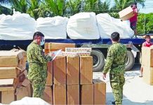 Police seized around P9 million worth of counterfeit cigarettes in Limay, Bataan in this file photo. POLICE REGIONAL OFFICE 3 PHOTO
