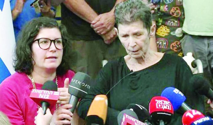 hamas_resized Peace activist Yocheved Lifschitz, 85, says she was beaten, but otherwise treated humanely. BBC