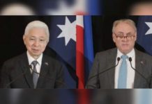 Australia picks PH as Investment Deal Team location in ASEAN Trade Secretary Alfredo Pascual (left) and Australian Trade and Tourism Minister Don Farrell during a press conference on the sidelines of the 6th Philippines-Australia Ministerial Meeting (PAMM) held in Adelaide, Australia on Monday, Oct. 9. One of the takeaways from the PAMM is Australia's establishment of Investment Deal Team in Manila. SCREENSHOT/DEPARTMENT OF FOREIGN AFFAIRS AND TRADE YOUTUBE CHANNEL