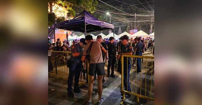 masskara peaceful_superimposed Multiple entry checkpoints scatter across six festival sites during the 2023 MassKara Festival celebration. The Bacolod City Police Office says the festivity has been generally peaceful. 96.7 XFM BACOLOD PHOTO