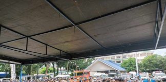 Nearly 3,000 security forces, mostly police personnel, will ensure peace and order during this year’s MassKara Festival. A send-off ceremony was held on Thursday, Oct. 5. MAE SINGUAY/PN
