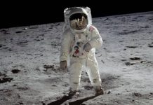 Prada to design Moon suit for astronauts Buzz Aldrin wearing one of the original spacesuits in 1969. NASA