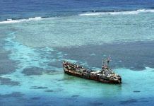 The grounded BRP Sierra Madre on Ayungin (Second Thomas) Shoal in the West Philippine Sea. NIÑO JESUS ORBETA / INQUIRER file photo