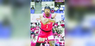 Bobby Ray Parks Jr. scored 10 points in Nagoya Diamond Dolphins’ win over Sunrockers Shibuya. PHOTO COURTESY OF JAPAN B.LEAGUE