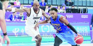 Gilas Pilipinas’ Justin Brownlee and Jordan’s Rondae Hollis-Jefferson will have a rematch in the 19th Asian Games men’s basketball gold medal match tonight. PHOTO COURTESY OF PSC-POC MEDIA GROUP