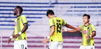 Kaya Futbol Club-Iloilo gained the early lead in their two-leg semifinals with Stallion-Laguna Football Club. PHOTO COURTESY OF KAYA-ILOILO