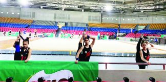 These are some of the gymnasts from MK Gymnastics Club that competed in the recent 2023 Palarong Pambansa. Rhythmic gymnastics is a sport in which gymnasts perform on a floor with an apparatus: hoop, ball, clubs, ribbon and rope. The sport combines elements of gymnastics, dance and calisthenics. Gymnasts must be strong, flexible, agile, dexterous and coordinated. PHOTO COURTESY OF MK GYMNASTICS