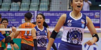 Angel Mae Habacon spearheaded the offense for Negros ICC Blue Hawks in their win over Caloocan AM Spikers. PHOTO COURTESY OF MPVA