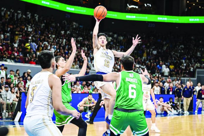 sports_patrick_resized National University Bulldogs’ Patrick Wilson Yu goes for a floater. UAAP PHOTO