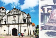 The centuries-old Sta. Monica Church in Panay, Capiz houses the Panay Bell or “Dakung Lingganay” (right) – the “biggest Catholic church bell in Southeast Asia”. Panay will receive P20 million worth of tourism projects from Department of Tourism. STA. MONICA PARISH, PANAY, CAPIZ FB PHOTO