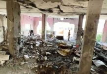 A mosque is reduced to rubble after a Israeli missile strike in the city of Jenin in the West Bank. BBC