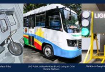 DOST champions sustainable techs for 2023 NSTW in Iloilo City (From left) Converted electric tricycle, LPG public utility vehicles using an OEM vehicle platform, and Vehicle-to-Everything Initiatives for Road Safety