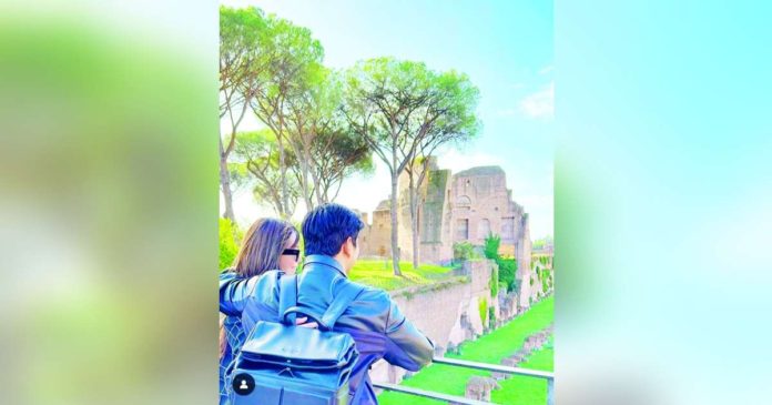 Coco Martin and Julia Montes enjoy their vacation in Rome, Italy.