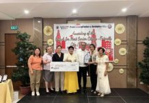 Pototan named Most Senior Citizen-Friendly Municipality Provincial Administrator Dr. Raul Banias and Provincial Social Welfare and Development Office head Sarah M. Barayuga award the plaque of recognition and P50,000 cash prize to the municipality of Pototan as the Most Senior Citizen-Friendly Municipality in the province of Iloilo. PHOTO COURTESY OF DR. RAUL BANIAS