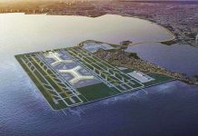 Photo shows an artist's rendition of the proposed Sangley Point International Airport in Cavite. HANDOUT PHOTO