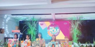 The winners of the 8th VMC Inter-School Art Contest for elementary (left) and high school (right) categories.