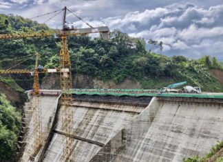 The high dam Of the Jalaur River Multi-Purpose Project Stage II has finally attained its designed height at 109 meters tall or at elevation 194 meters above sea level. NIA-6 Photo