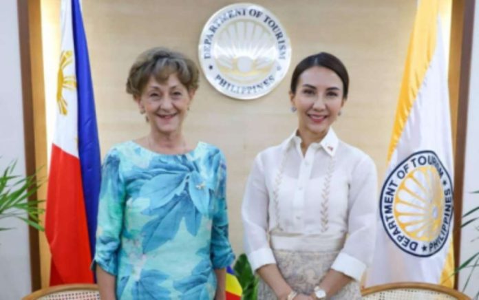 dot-photo Romanian Ambassador to the Philippines Răduţa Dana Matache (left) and Tourism Secretary Christina Garcia Frasco (right). Photo courtesy of DOT