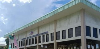 The Loreta V. Alacre Evacuation Center at the Cadiz Viejo National High School in Cadiz City, Negros Occidental. RADYO BANDERA SWEET FM CADIZ CITY