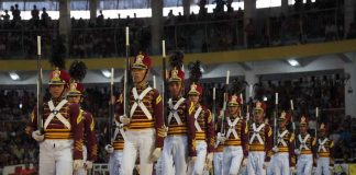 The Enriqueta Montilla de Esteban Memorial High School of Pulupandan in Negros Occidental defended its title in this year’s Bago City Invitational Fancy Drill Competition. BAGO CITY INFORMATION OFFICE