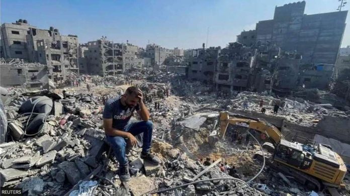 hamas_resized Gaza Strip’ Jabalia refugee camp has been reduced to rubble by Israeli military airstrikes. REUTERS