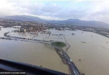Storm and floods ravage central Italy This was the scene over Campi Bisenzio and Prato after the River Bisenzio burst its banks in Italy. BBC