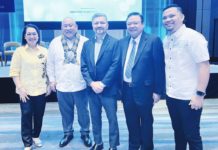 (From left) Guimaras’ Congresswoman Ma. Lucille Nava and Gov. JC Rahman Nava, Metro Pacific Water President and Chief Executive Officer Andrew Pangilinan, Iloilo City’s Mayor Jerry Treñas, and Metro Pacific Iloilo Water Chief Operations Officer Robert Cabiles