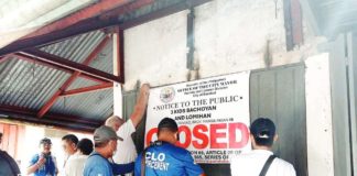 This batchoyan in Bacolod City is being padlocked for failing to secure permits from the city government. BACOLOD CLO PHOTO