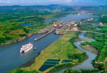 El Niño drought hits Panama Canal The Panama Canal is an artificial 82-km waterway in Panama that connects the Atlantic Ocean with the Pacific Ocean, cutting across the Isthmus of Panama, and is a conduit for maritime trade.
