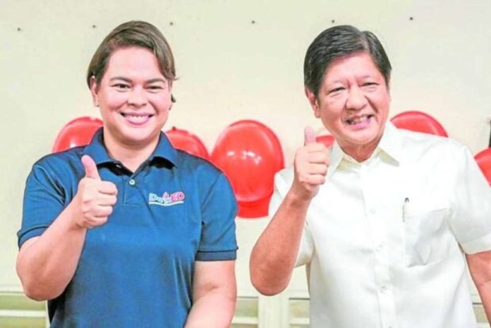 sara_resized Vice President Sara Duterte and President Ferdinand Marcos Jr. formed a coalition for the 2022 national elections. INQUIRER FILE PHOTO