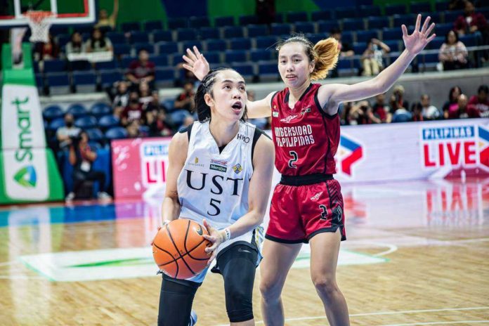 Negrense Kent Jane Pastrana leads University of Santo Tomas Growling Tigresses to UAAP Season 86 women’s basketball finals. UAAP PHOTO