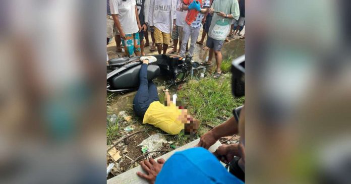 A motorcycle-riding gunman fatally shot a woman in President Roxas, Capiz on Monday, Nov. 13. IFM ROXAS PHOTO