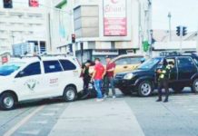 ICTMU: Coordination is a must for all VIP security details A taxi, motorcycle, and sports utility vehicle figured in a collision on Tuesday after a motorcycle marshal suddenly passed by the San Rafael intersection in Mandurriao, Iloilo City. The City Traffic Management Unit reminded of the need for proper coordination during convoy security operations. AKSYON RADYO ILOILO FACEBOOK PHOTO