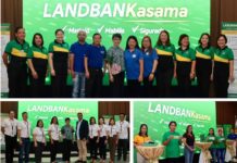 LANDBANK expands reach in Western Visayas via agent partners (top photo) LANDBANK President and CEO Lynette V. Ortiz (middle) leads the onboarding of Hinigaran Multi-Purpose Cooperative (HMPC) and Guimaras Employees Multi-Purpose Cooperative (GEMPC) as new LANDBANKasama Partners in Western Visayas alongside other LANDBANK officials and officers on 7 December 2023 at the Iloilo Provincial Capitol, Iloilo City. (bottom-left photo) Department of Social Welfare and Development (DSWD) Assistant Regional Director Joselito G. Estember (middle) and other DSWD officers and staff join the rollout, where (bottom-right photo) beneficiaries of the Conditional Cash Transfer (CCT) Program successfully withdraw funds conveniently as assisted by LANDBANKasama Partners.