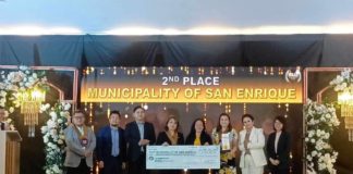 The town of San Enrique was awarded second top performing local government unit in the achievement of key result areas on Local Health System – Maturity Level (LHS-ML) for Universal Health Care in the province for 2022. Photo shows (from left) Dr. Rodney Labis and Dr. Wendel Tupas Marcelo of Iloilo Provincial Health Office (IPHO); Director Dr. Azucena Dayanghirang of National Nutrition Council; Mayor Rosario Mediatrix Fernandez of San Enrique, and IPHO head Dr. Maria Socorro Colmenares-Quinon. DR. MARIA SOCORRO COLMENARES-QUINON FB PHOTO
