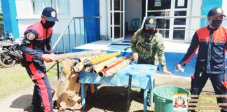 “Boga” is the most common cause of firecracker-related injuries in Western Visayas, according to the Department of Health. File photo shows the police in Valladolid, Negros Occidental and fire station personnel disposing confiscated “boga”. VALLADOLID FIRE STATION PHOTO