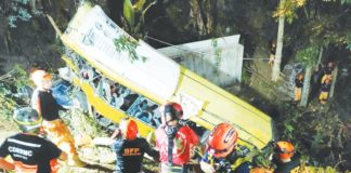 Iloilo City’s Disaster Risk Reduction and Management Office-Urban Search and Rescue personnel were deployed on Tuesday night, Dec. 5, to help in the retrieval operation in Barangay Igbucagay, Hamtic, Antique following a tragic bus accident. ICER AND USAR FB PHOTO