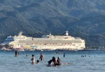 The MV Norwegian Jewel Cruise Ship, carrying around 1,600 passengers, according to the Malay Tourism Office, made a port call on Boracay Island in Malay, Aklan, in November this year. PN FILE PHOTO