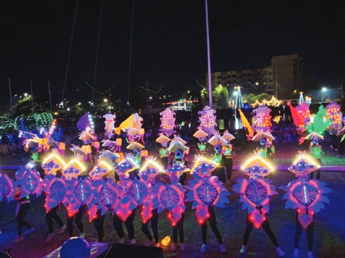 festival_of_lights_resized Students from STI-West Negros University during the Festival of Lights arena dance competition at the Bacolod City Government Center grounds on Dec. 2. BCD PIO