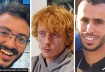 Israel mistakenly killed three Hamas hostages (L-R) Alon Lulu Shamriz, Yotam Haim and Samer Talalka. IMAGE SOURCE: HOSTAGE AND MISSING FAMILIES FORUM